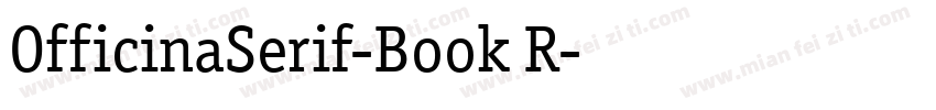 OfficinaSerif-Book R字体转换